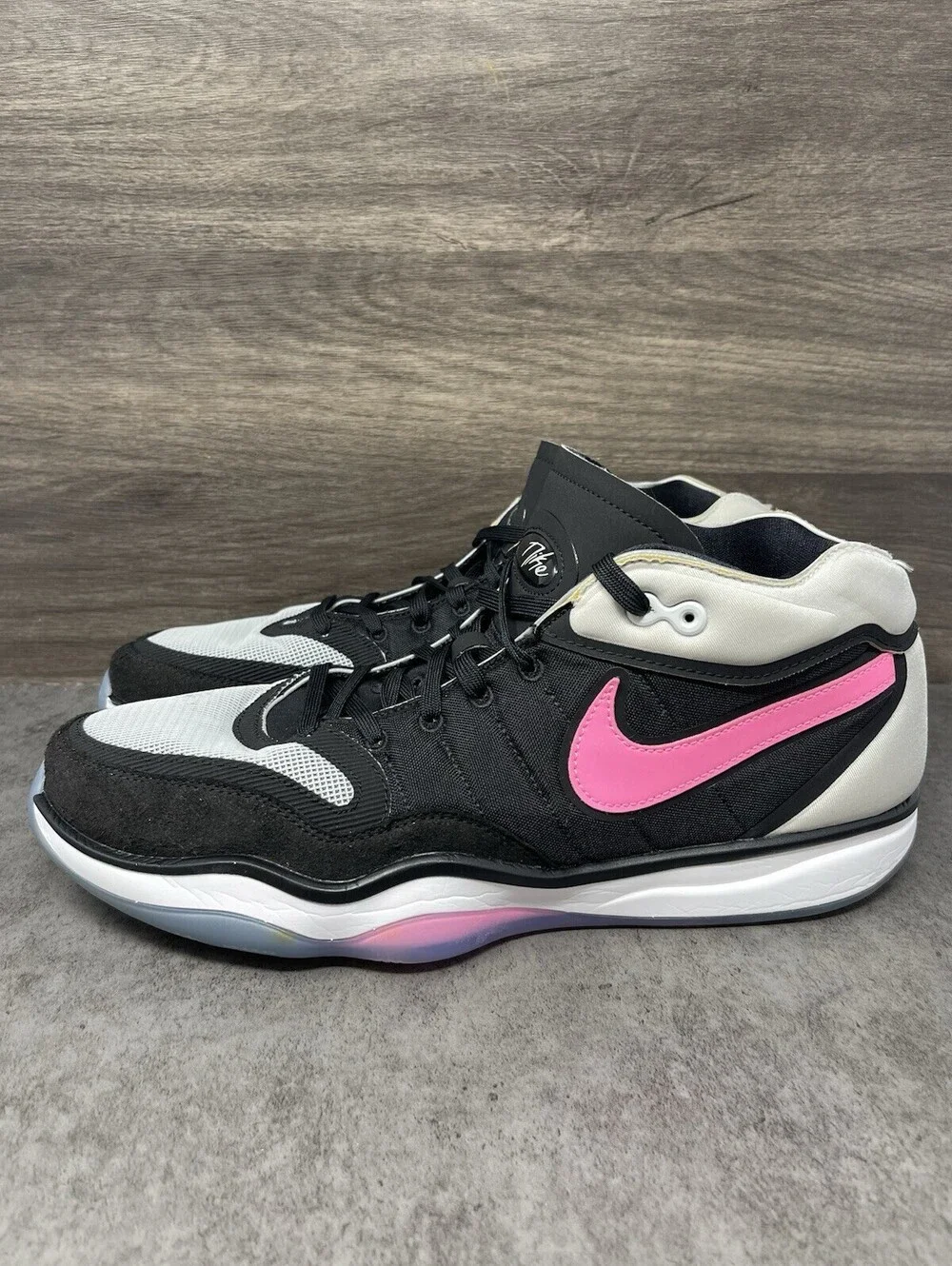 Nike Air Zoom GT Hustle 2 Sneakers Mens Size 14 Fundamental Black Pink DJ9405-00
